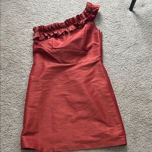 Lula Kate One-Shoulder burnt orange Dress